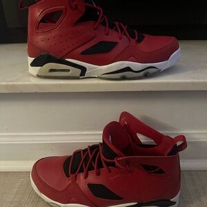 Red High-Top Jordan’s like new condition